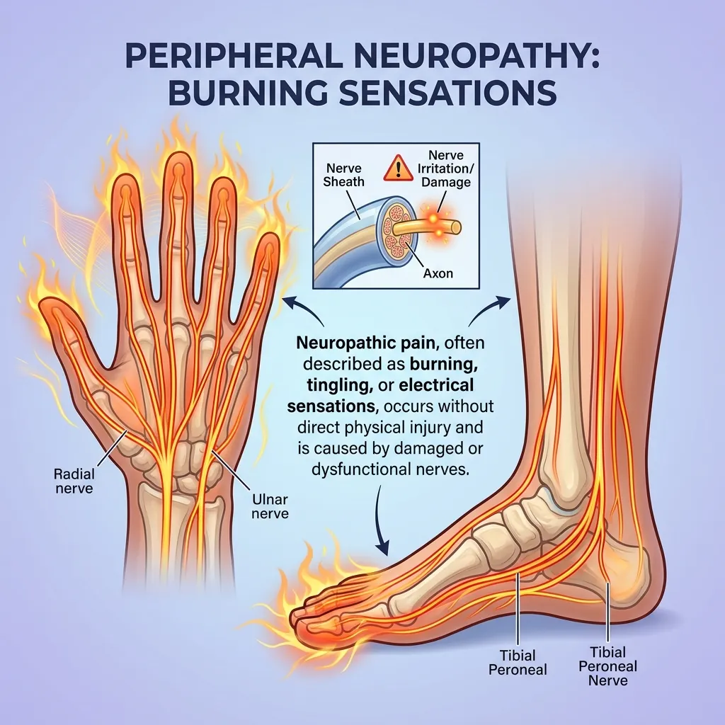 Burning Sensation in the Hands and Feet Why Nerves Create Pain Without an Injury